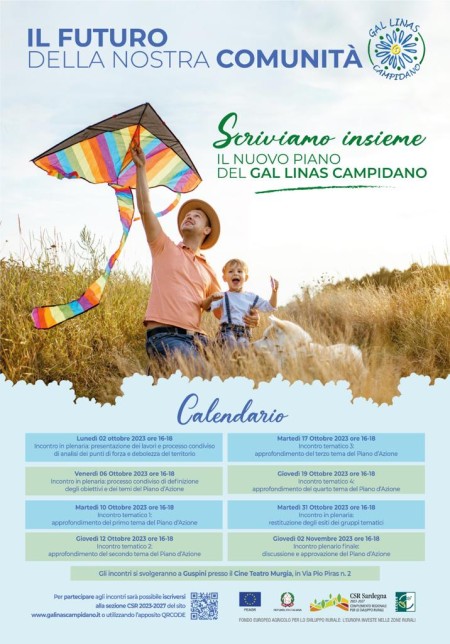 Secondo appuntamento per il percorso di progettazione partecipata venerdì 6 ottobre, ore 16, Cine Teatro Murgia Guspini