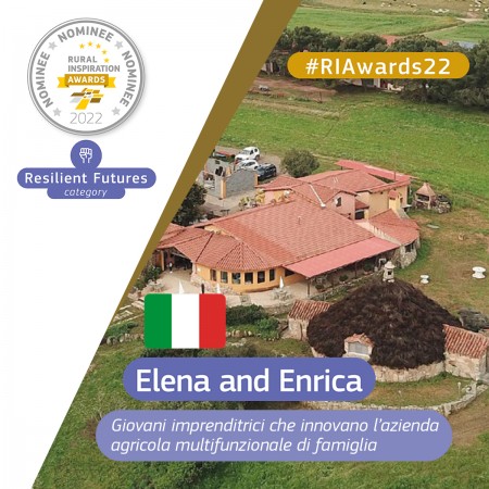 PSR Sardegna, Concorso internazionale Rural Inspiration Awards 2022, Progetto &quot;ELENA ED ENRICA&quot; Agriturismo Sa Perda Marcada